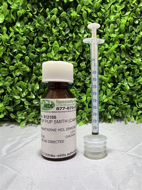 Amantadine HCl Oral Liquid compounded for dogs and cats. - Specialty ...