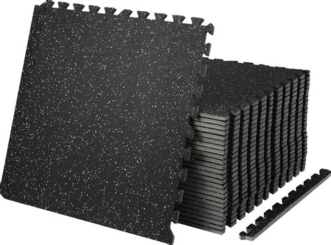 VEVOR 0.56 Inch Thick Gym Floor Mats, Rubber Top India | Ubuy