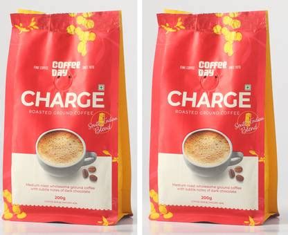 Cafe Coffee Day Charge Roasted Ground Coffee Powder (Pack of 2) - 200 g ...
