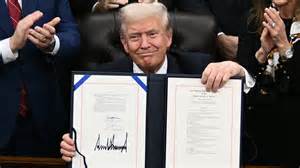 President Donald Trump signs funding deal, ending government shutdown