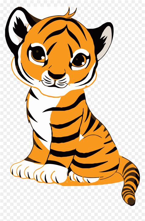 cute tiger illustration