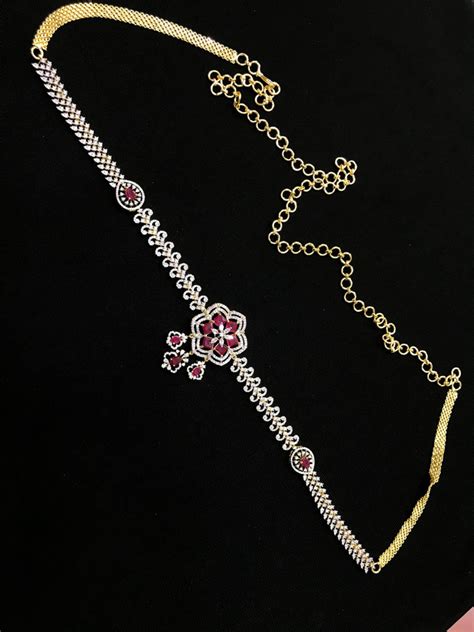American Diamond Stones Hip Chain – Nakshatra Jewels