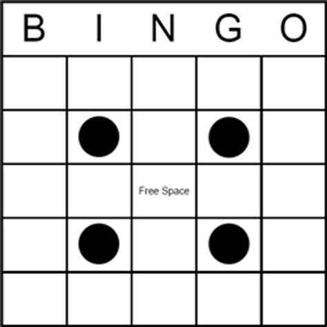 Bingo Game Pattern - Inside 4 Corners