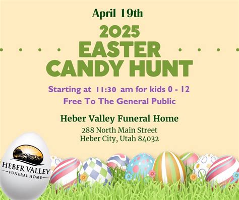 2025 Easter Egg Hunt, Heber Valley Funeral Home, Heber City, 19 April ...