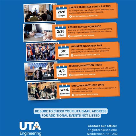 College of Engineering Sucess Services has a busy spring planned. Mark ...