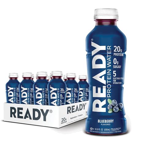 Amazon.com : Ready® Clear Protein Water – 20g Whey Protein Isolate ...