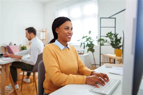 Image result for Typing Office Desktop Computer