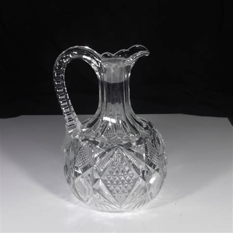 Early American Pressed Glass Decanter, United States Glass Co, US Glass ...