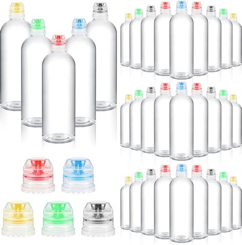 Amazon.com: Zhehao 30 Pcs 17 oz Clear Water Bottles Bulk Reusable ...