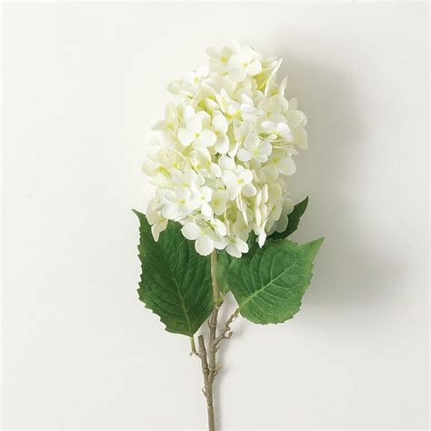 Sullivans 34-in Ivory Indoor Desktop Hydrangea Artificial flower in the ...