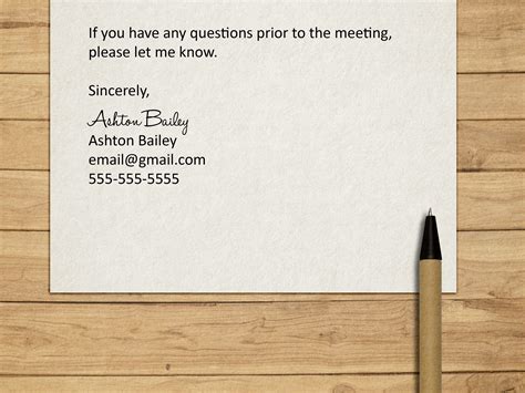 How Do You End A Letter