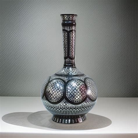 Bidri Silver Inlay Legacy Vase 03 (8inch) – BIDRI