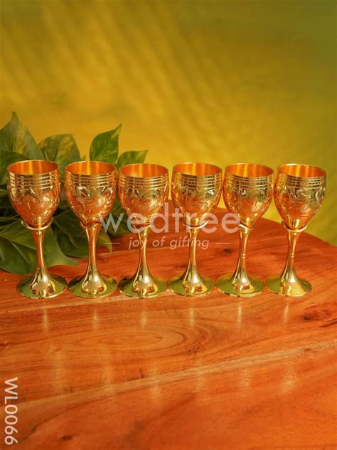Brass Wine Glass Set - WL0066 – BLiS