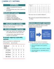 Image result for Math 1332 Voting Methods