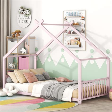 Amazon.com: Montessori Floor Bed Frame Twin Size, Twin Floor Bed Frame ...