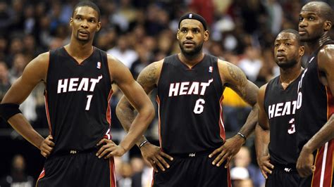 Finales NBA, Match 5 : LeBron James, Dwyane Wade et Chris Bosh en ...