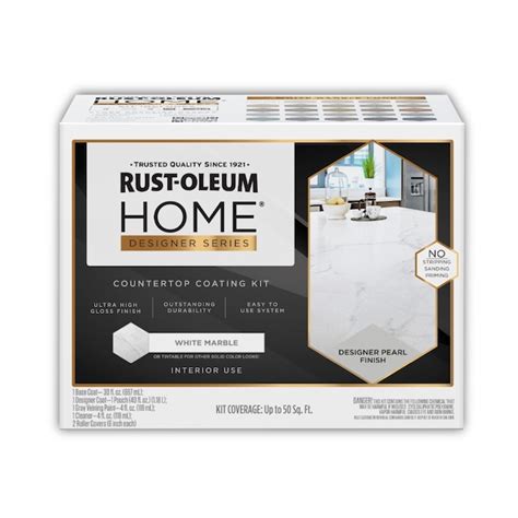 Rust-Oleum Home Countertop White Marble High-gloss Countertop ...