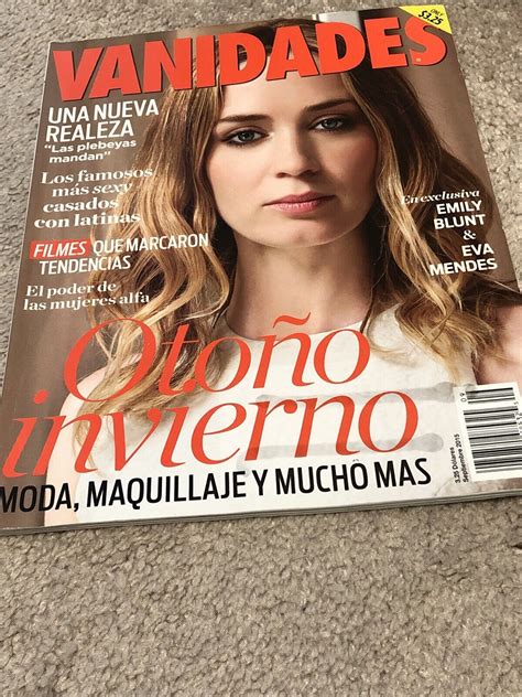 NEW September 2015 Emily Blunt & Eva Mendes VANIDADES Magazine In ...