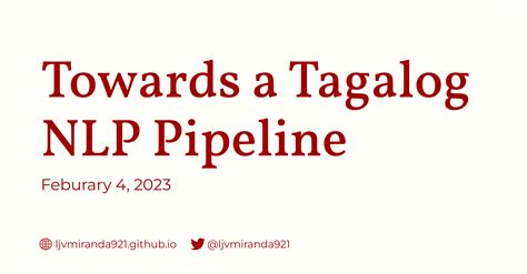 Towards a Tagalog NLP pipeline