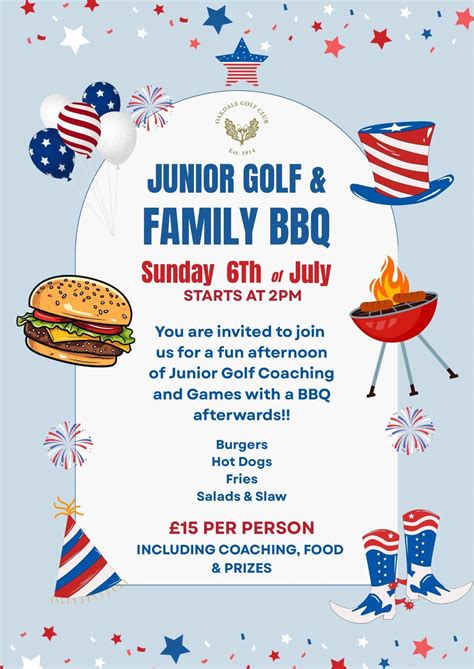 Junior Golf and Family BBQ, Oakdale Golf Club, Harrogate, 6 July 2025 ...