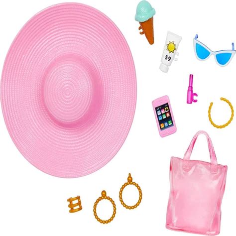 Barbie Doll With Swimsuit And Beach-themed Accessories — Toycra