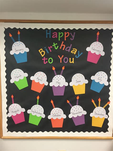 Preschool Birthday Board, Birthday Chart Classroom, Birthday Bulletin ...