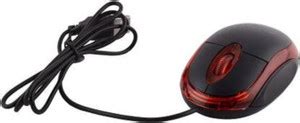kepler Mini USB Wired Optical Mouse, Black, 800 DPI, with Red LED Light ...