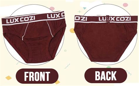 Lux Cozi Boys Cotton Briefs (Pack of 6) (Plain Brief 55 Assorted 55CM ...