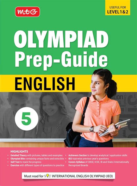 Buy MTG Olympiad Prep-Guide Class 5 English (IEO) - Detailed Theory ...