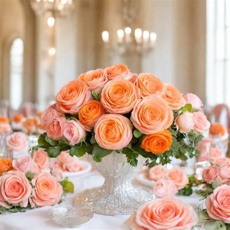 DIY Wedding Florals: Orange Ranunculus & Pink Roses