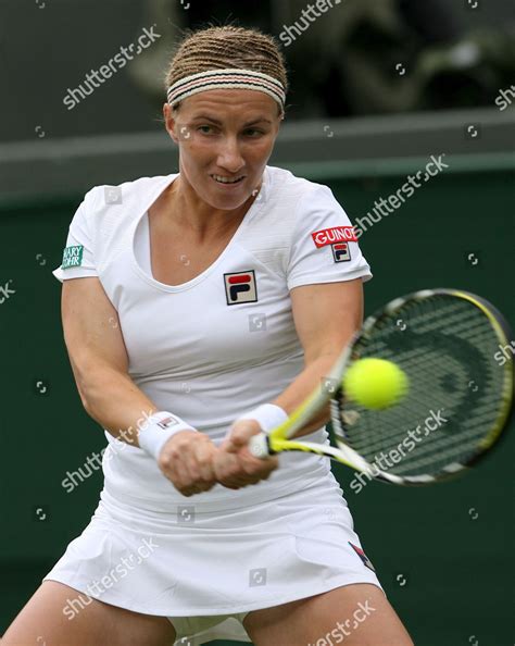 Russian Tennis Player Svetlana Kuznetsova Returns Editorial Stock Photo ...