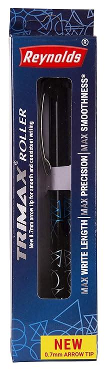 Reynolds Trimax Roller Pens, Fine Tip (0.7mm), Black Ink, 1 Count ...