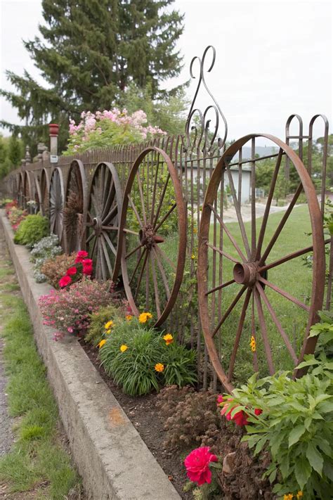 14+ Creative Wagon Wheel Garden Ideas