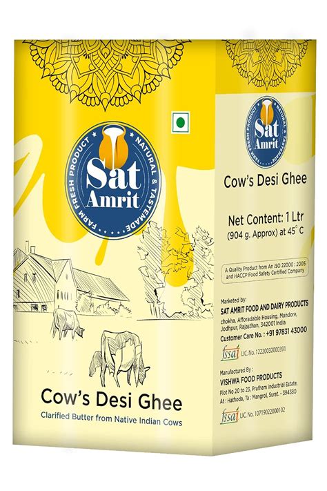 Sat Amrit Desi Cow Ghee | Indian Cow Ghee | Pure, Natural & Healthy ...