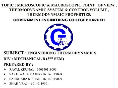 MICROSCOPIC & MACROSCOPIC POINT OF VIEW , THERMODYNAMIC SYSTEM ...
