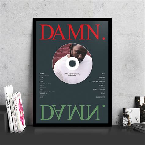 Kendrick Lamar Damn Album Cover Art Kendrick Lamar DAMN. Album Cover'