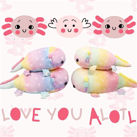 Buy ARELUX 14 Axolotl Plush Toy,Salamander Stuffed Animal Plushies Soft ...