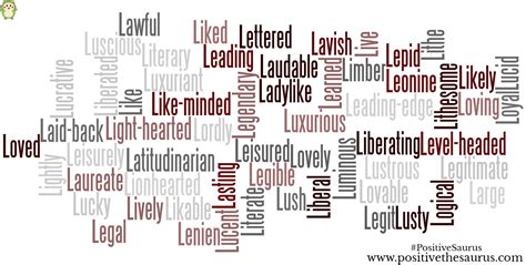 Adjectives That Begin With L