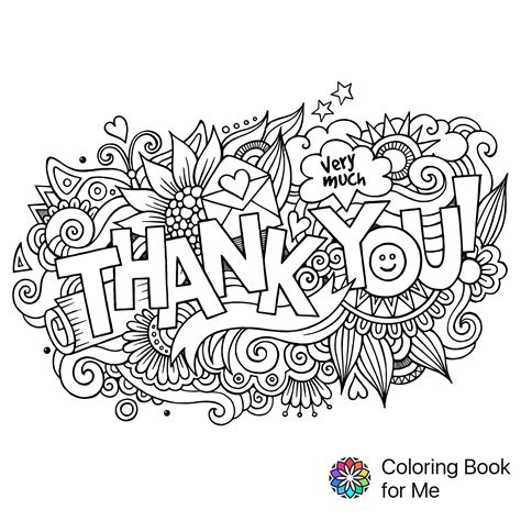 Thank You Printable Coloring Pages - Printable Calendars AT A GLANCE