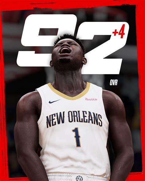 ZION WILLIAMSON RATING VERTICAL | 2K Newsroom