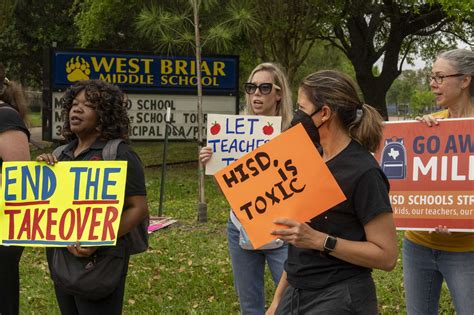 West Briar parents protest HISD middle school's recent staff turnover