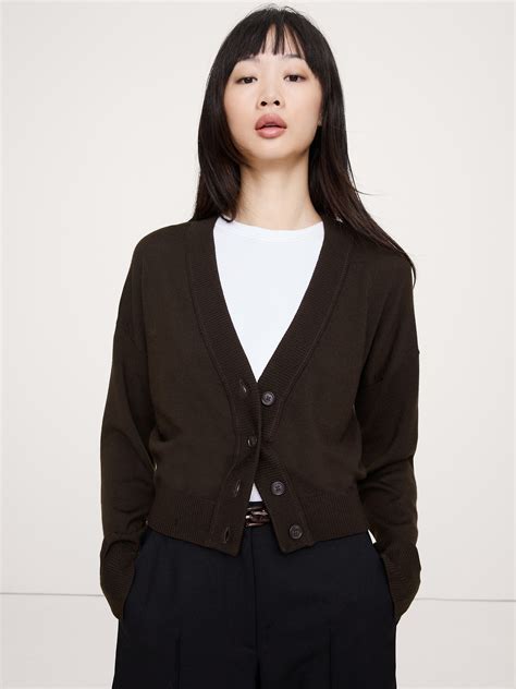 Merino Cardigan Sweater | Banana Republic