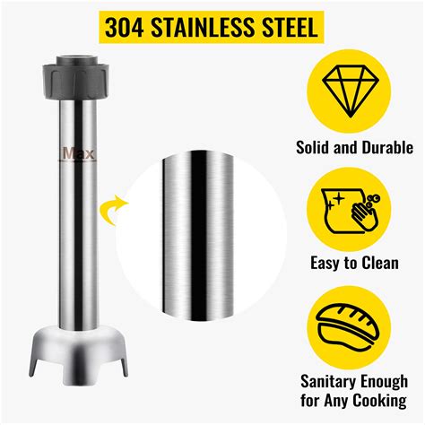 VEVOR Commercial Shaft, 16" Immersion Blender Shaft, Heavy-Duty ...