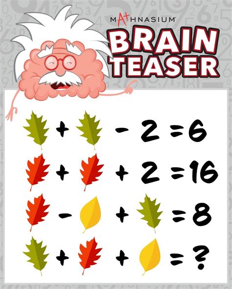 Fun math brain teaser order of operations pemdas practice problem from ...