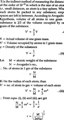 Give Avogadro's method to measure distances of the order of ${{10}^{-10 ...