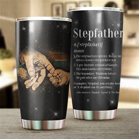 Stepfather Tumbler Father's Day Ideas Tumbler Cups Gifts For Stepfather ...