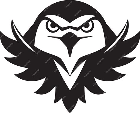 Premium Vector | Fury of flight raptor logo design raptors silhouette midnight monochrome marvel