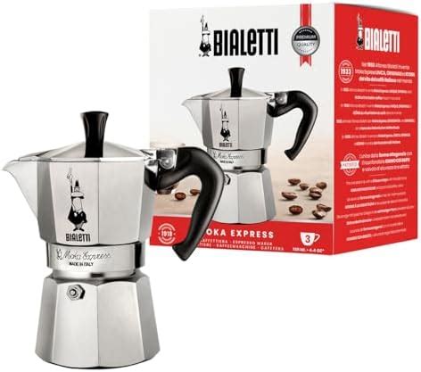 Bialetti Moka Express 3 Cup Espresso Maker: Italian Made; Moka Pot ...