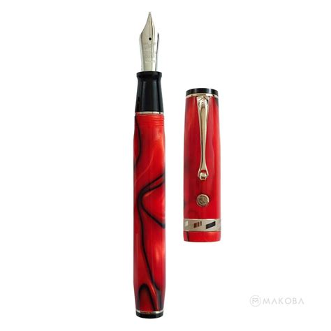 Wahl Eversharp Signature Classic Fountain Pen, Campari (Red) / Gold Tr ...