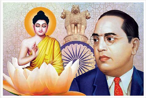 Masstone Lord Buddha And Baba Saheb Ambedkar Paper Poster Without Frame ...